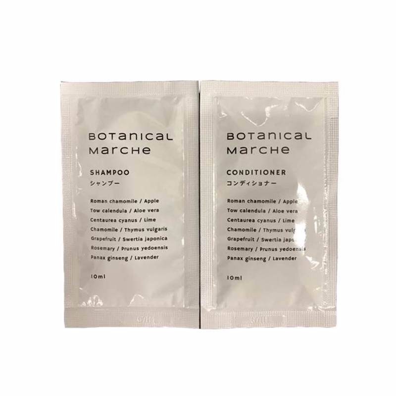 BOTANICAL MARCHE/草木华实 旅行装洗发水 10ML+护发素 10ML 组合装保税JPY带授权招加盟代理