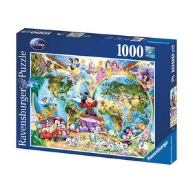 Ravensburger拼图 平面拼图1000片迪士尼地图RAVC157853