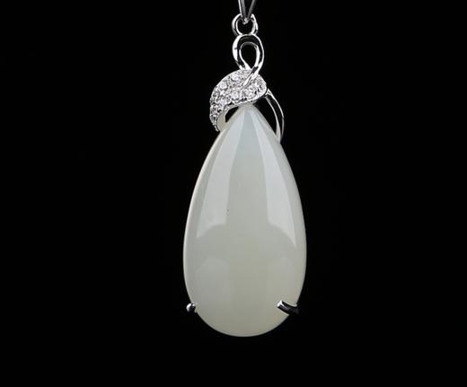 YGF-HTC039新款和田白玉时尚925纯银项链 TZW 商品图0