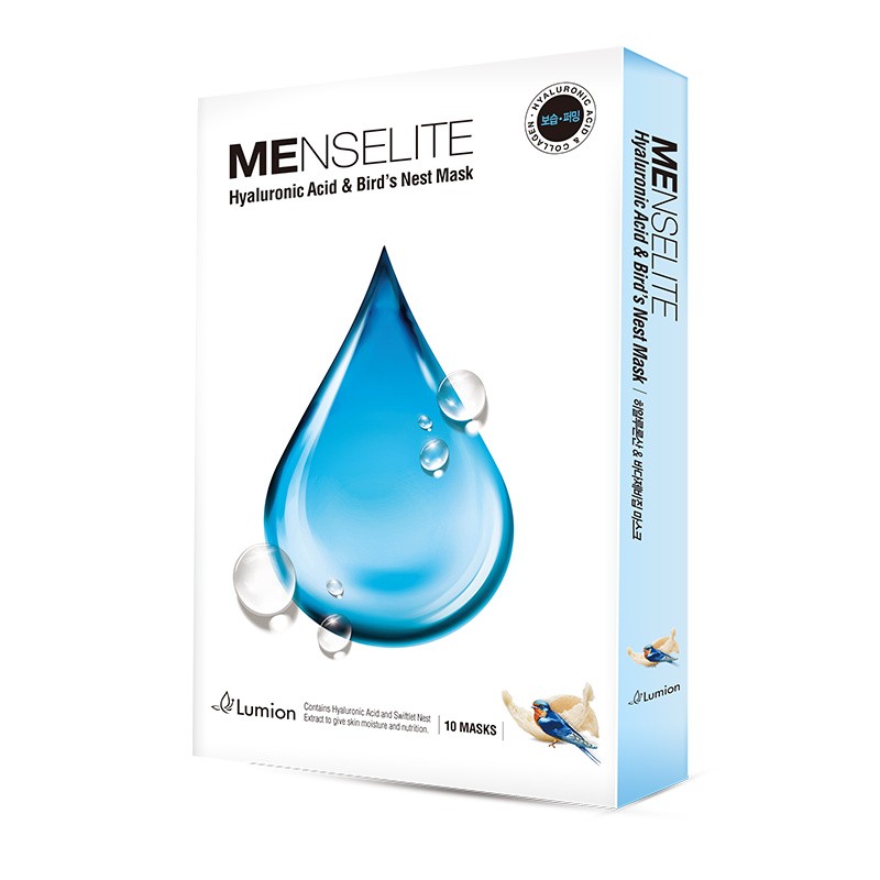 MENSELITE/米诗兰蒂 玻尿酸燕窝面膜 10片/盒 开票JPY带授权招加盟代理