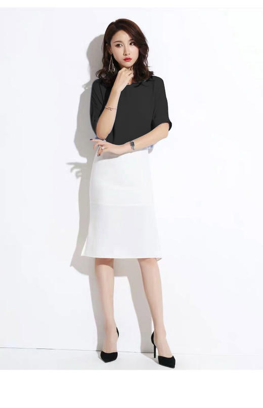 高端雪纺百搭快干垂坠圆领T-恤7106 商品图3