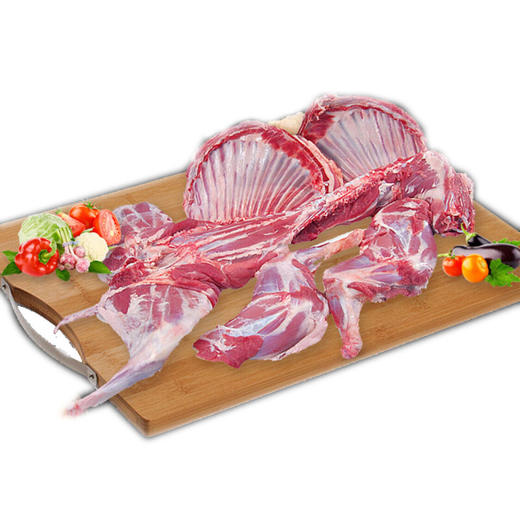 馆半只羊礼盒乌珠穆沁羔羊肉内蒙古草原散养羊烧烤火锅食材分割羊
