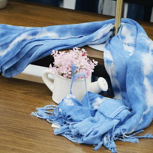 (x71005f)蜡妹蜡染扎染,湘西扎染,扎染围巾,手工技艺