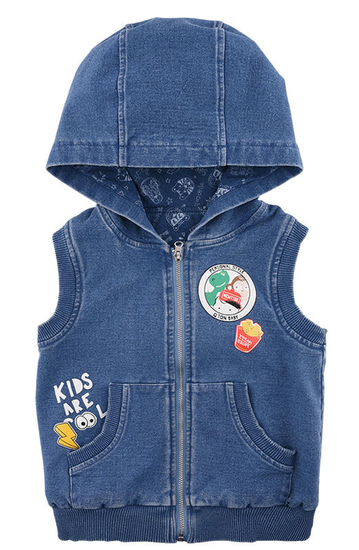 棉果果春秋季男童连帽针织马夹M312171219476 商品图1