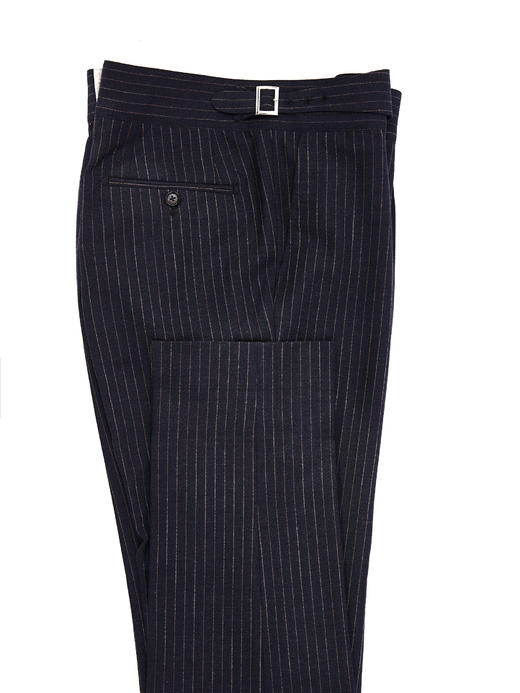 Reda ATTO 防污抗皱蓝色条纹意式工艺裤装 商品图7