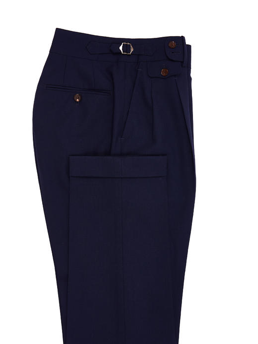 Hardy Minnis Fresco Lite 强捻抗皱藏蓝色意式工艺裤装（4色可选） 商品图7