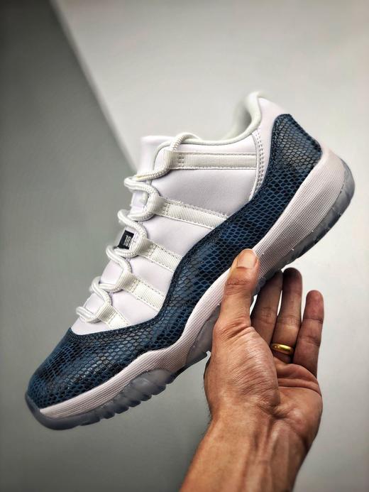 乔丹11air jordan 11 low "navy snakeskin" 午夜蓝 / 蓝蛇纹 aj11