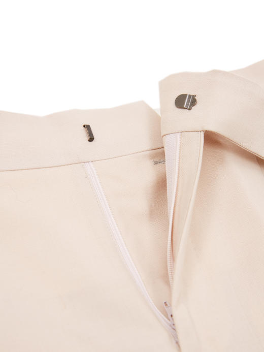 Hardy Minnis Fresco Lite 强捻抗皱米白色意式工艺裤装 商品图9