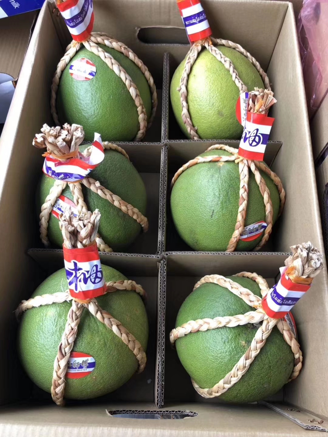 泰国特级草绳红心青柚超大果脆甜多汁2个装4个装一件6个约16斤包邮