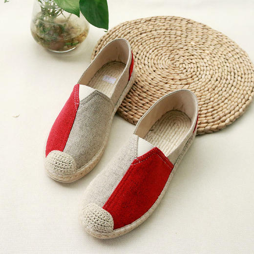 【买麻鞋，雅路人】防脚臭，春季新款雅路人手工千层底布鞋亚麻底情侣鞋四季鞋男女休闲布鞋YQ-01 商品图1