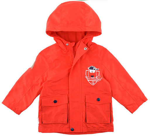 棉果果春秋季男童涤纶+摇粒绒连帽风衣外套 M312130319512 商品图1