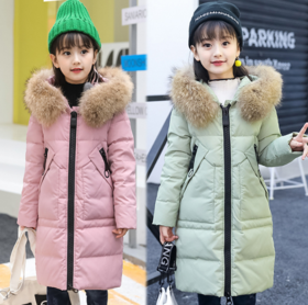 【羽绒服】儿童羽绒服女童中长款加厚韩版特价冬装女大童装加厚外套