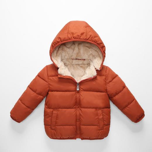 【童装】.儿童羊羔绒棉衣男童羽绒棉服女童棉袄宝宝加厚童装外套 商品图3