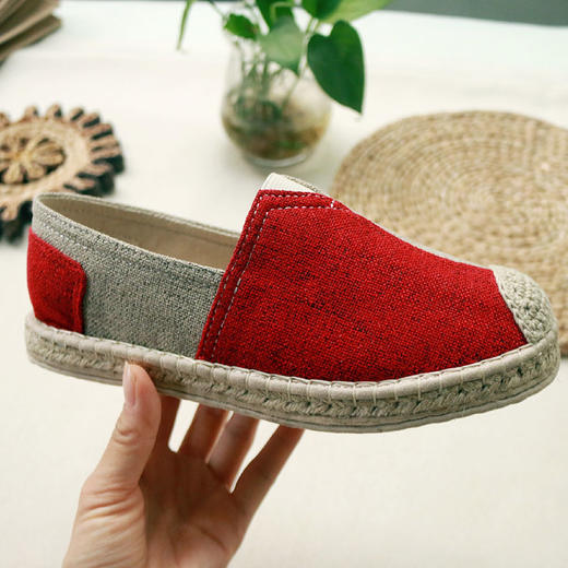 【买麻鞋，雅路人】防脚臭，春季新款雅路人手工千层底布鞋亚麻底情侣鞋四季鞋男女休闲布鞋YQ-01 商品图2