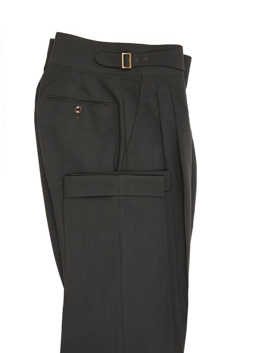 Hardy Minnis Fresco Lite 强捻抗皱绿色意式工艺裤装 商品图7