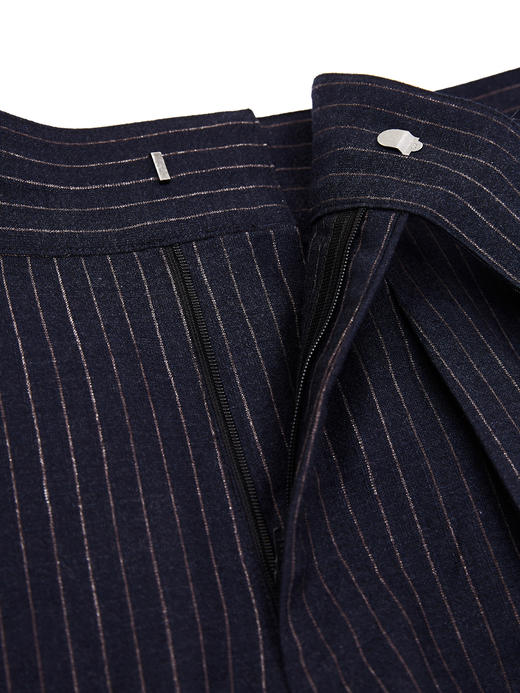 Reda ATTO 防污抗皱蓝色条纹意式工艺裤装 商品图6