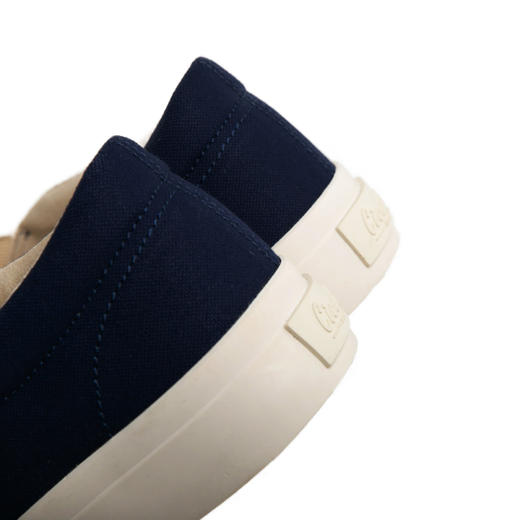 Cicadahood日本冈山帆布一脚蹬系列硫化鞋 经典休闲 海军蓝 原创 商品图3