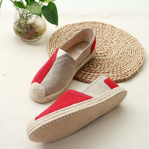 【买麻鞋，雅路人】防脚臭，春季新款雅路人手工千层底布鞋亚麻底情侣鞋四季鞋男女休闲布鞋YQ-01 商品图3