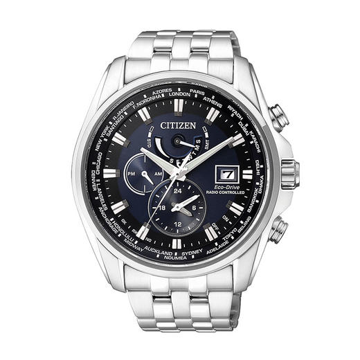 西铁城日本官方正品防水商务万年历光动能多局电波手表男表AT9031--52L 商品图4