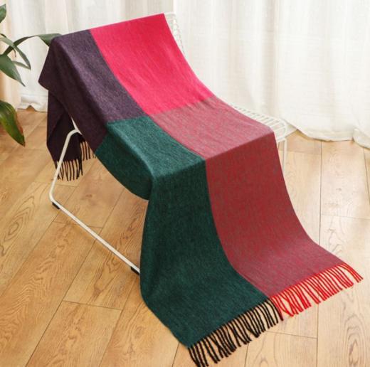 【围巾】 拼色仿羊绒围巾 秋冬格子披肩 韩版千鸟格 商品图2