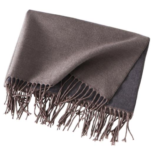 【围巾女】* 双面仿羊绒围巾女 秋冬日韩甜美披肩 350克加厚围巾 商品图3