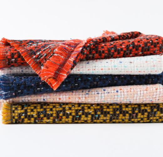 【围巾女】小香风围巾女冬季礼品披肩短苏仿羊绒围巾围脖 商品图0