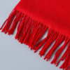 【围巾】纯色仿羊绒围巾女 欧美时尚流苏披肩 大红围巾 商品缩略图3