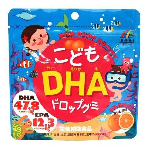 日本UNIMAT RIKEA鱼肝油DHA橘子味-90粒 商品图0