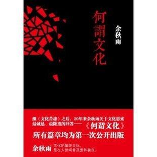 朗朗正版包邮 何谓文化 余秋雨 长江文艺出版社（藏疆蒙不包） 商品图0