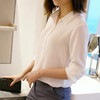 丁摩 真丝衬衣长袖宽松纯色OL桑蚕丝衬衫19-73-DS399 商品缩略图8
