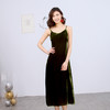 丁摩新款桑蚕丝金丝绒吊带裙性感打底外穿吊带连衣裙19-045-DY199 商品缩略图2