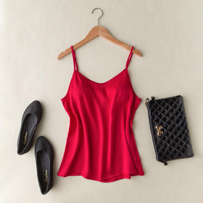 丁摩 春夏新款重磅真丝吊带背心18-04 DB199-24.05.31 商品图2