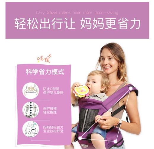 【婴儿背带】四季多功能透气双肩前抱式婴儿背带婴儿腰凳母婴用品. 商品图3