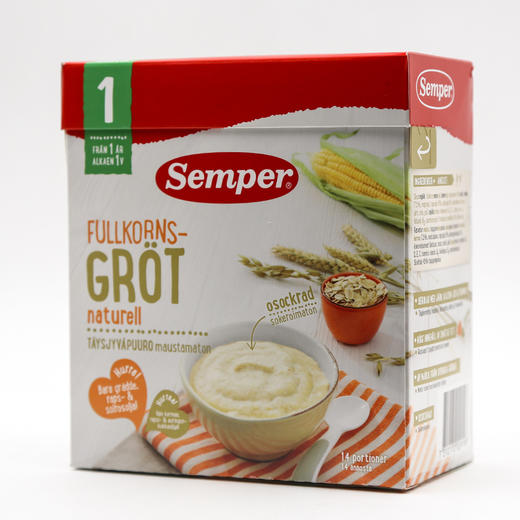 [瑞典]森宝米粉米糊米粥480克 Semper Frukt Grot med apple & paren480g 商品图4