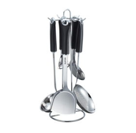 苏泊尔（SUPOR） 锅铲套装 不锈钢 烹饪铲勺六件套T1011K 抛皮刀组合厨具配件