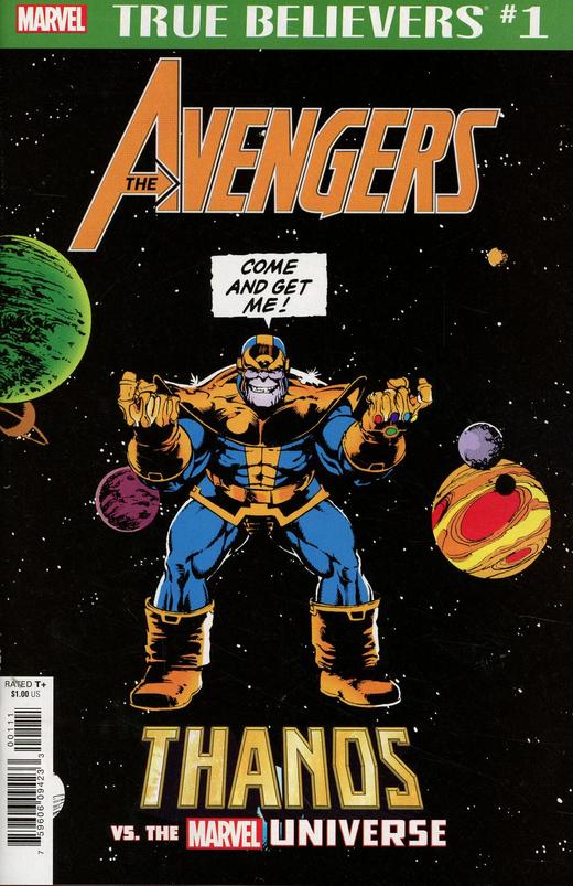忠实信徒 灭霸 复仇者联盟 特刊 True Believers Avengers Thanos Vs Marvel Universe（2019）普封 商品图0