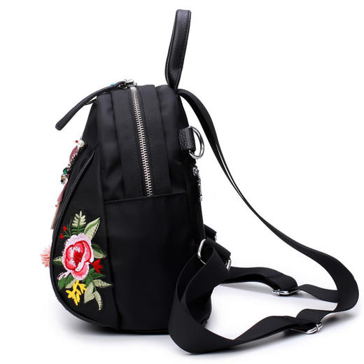 QS-x9新品民族风蜻蜓绣花牛津布双肩包 TZW 商品图3