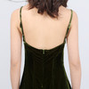 丁摩新款桑蚕丝金丝绒吊带裙性感打底外穿吊带连衣裙19-045-DY199 商品缩略图3