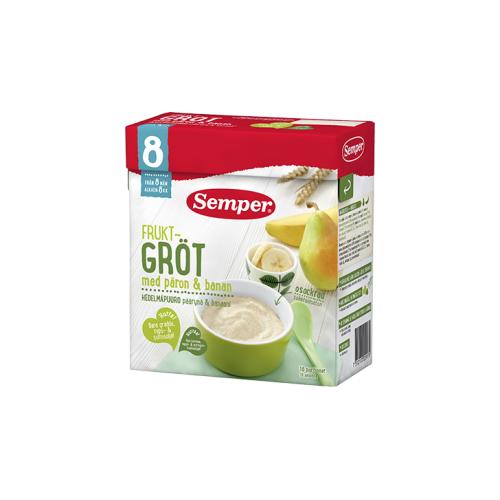 [瑞典]森宝米粉米糊米粥480克 Semper Frukt Grot med apple & paren480g 商品图6