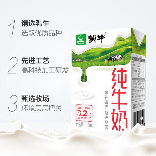 蒙牛纯牛奶 250ml/24包 商品图1