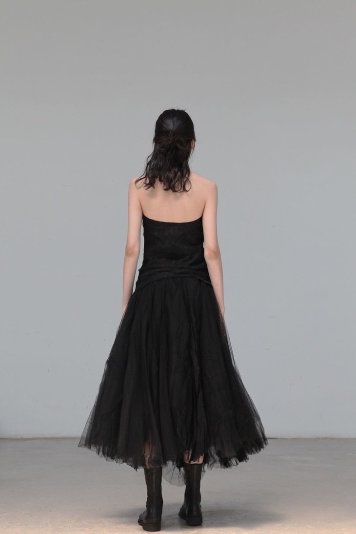 marclebihan25001黑色芭蕾舞半裙3层纱