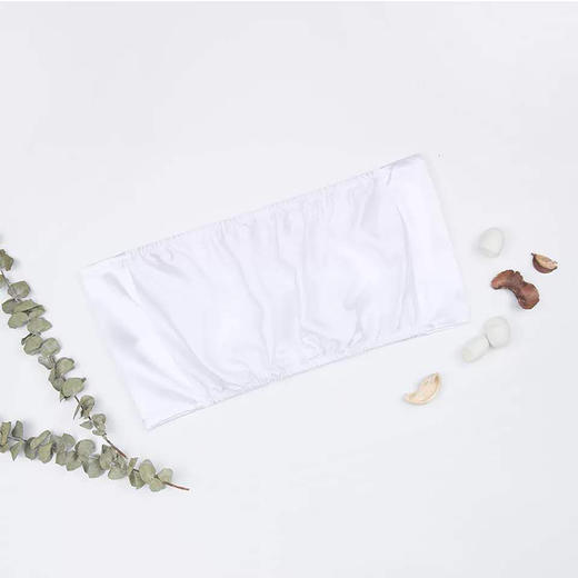 重磅真丝19姆米无肩带抹胸裹胸打底轻薄透气舒适桑蚕丝文胸可拆卸内衣19-97DB99240531 商品图1