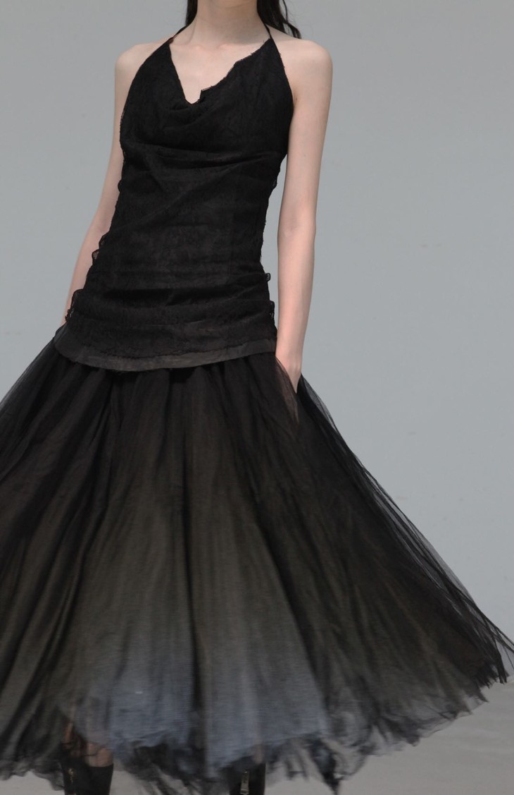 marclebihan25001黑色芭蕾舞半裙3层纱