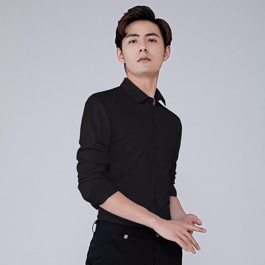长袖初秋装青年男生寸衫上装  男款职业装春秋装长袖衬衣服 男夏装