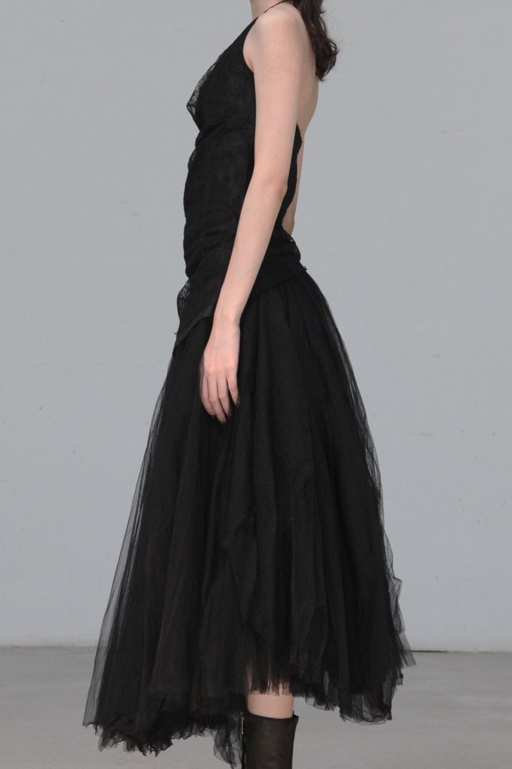 marclebihan25001黑色芭蕾舞半裙3层纱