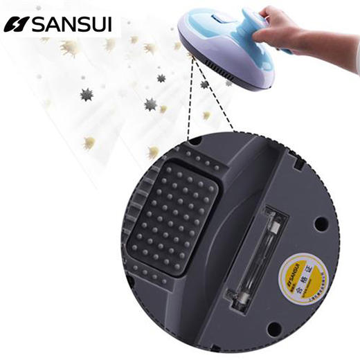山水 SANSUI  除螨吸尘器  一键操控 超强吸力 紫外灯杀菌  JM-SCM6035 天蓝色 商品图3