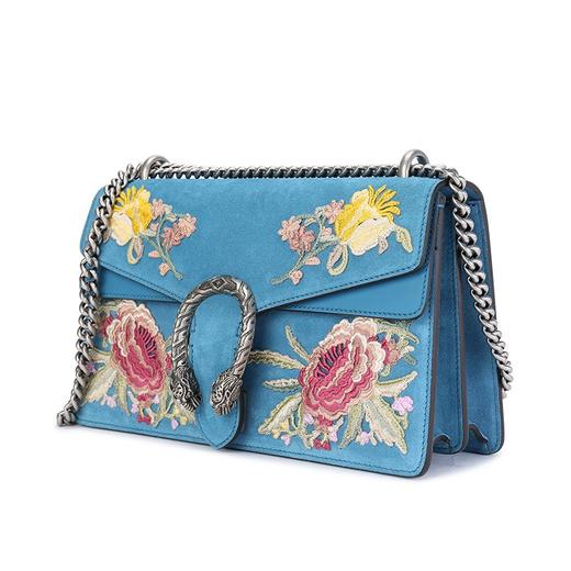 古驰(gucci)女士dionysus系列绒面牛皮刺绣图案单肩包 400249 cxzrn