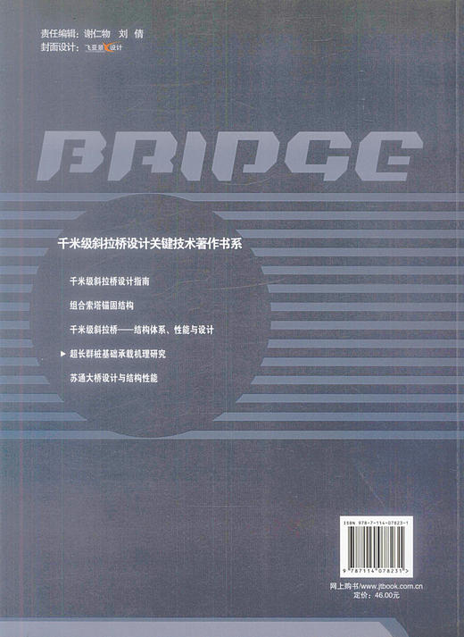 超长群桩基础承载机理研究  千米级斜拉桥设计关键技术著作书系 张喜刚 龚维明编著 商品图3