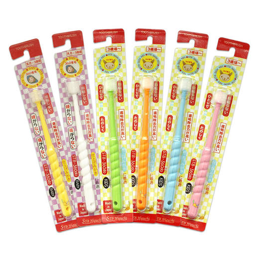 〖日本〗进口STB蒲公英儿童宝宝婴幼儿360度旋转软毛牙刷2-3-4-5-6岁 商品图4