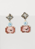 北京仓｜Erdem-Graphic-Pink 耳环［英国设计师］ 商品缩略图0